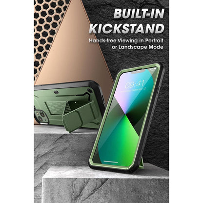 iPhone 13 Hülle mit Displayschutz, Grün