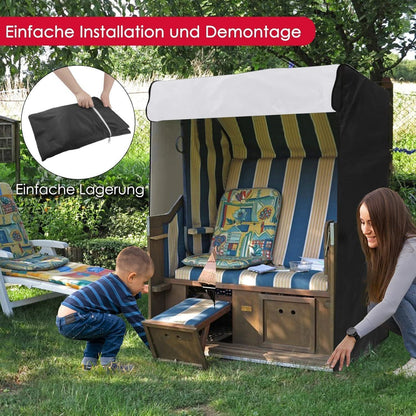 Strandkorb Schutzhülle Winterfest aus 420D Oxford Stoff