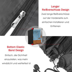 Schutzhülle Strandkorb Winterfest 420D Oxford 135x105x175/140cm Schwarz