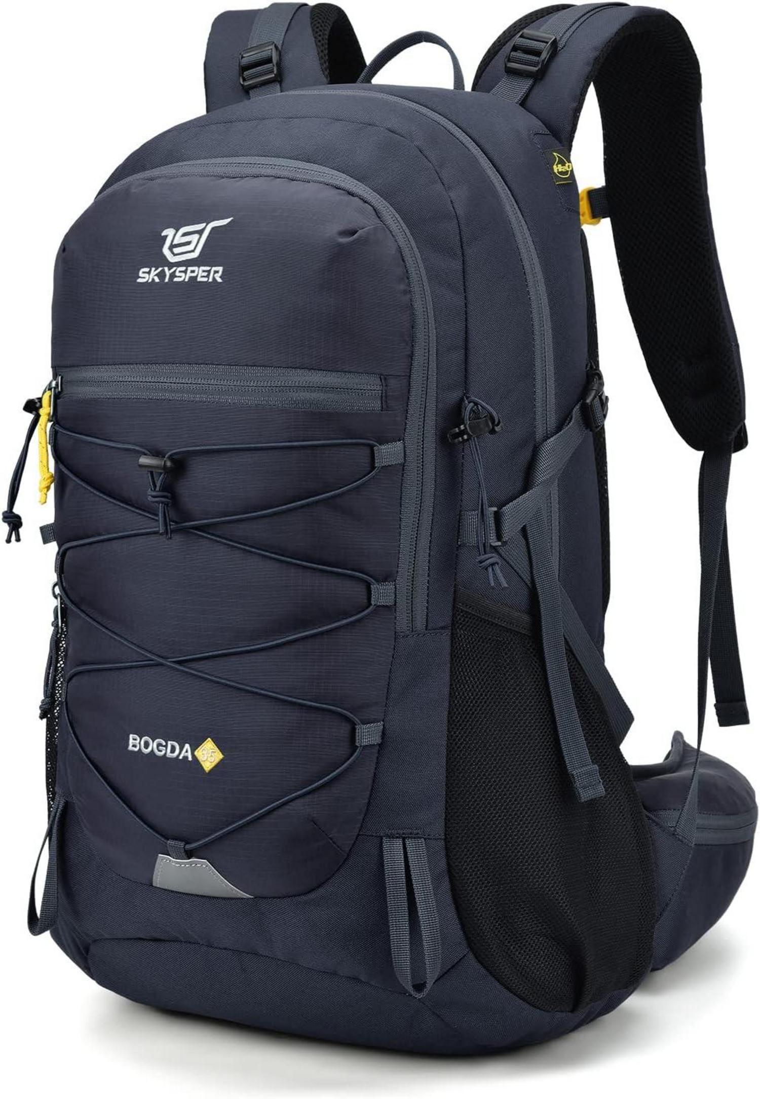 Wanderrucksack 35L Camping Backpack mit Rückenbelüftung Trinksystem