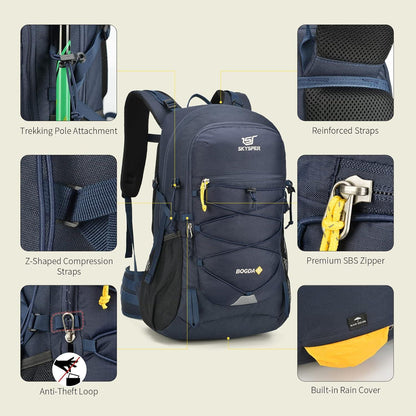 Wanderrucksack 35L Camping Backpack mit Rückenbelüftung Trinksystem
