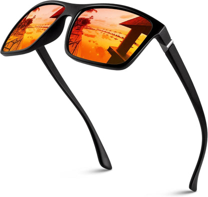 Polarisierte Retro Sonnenbrille Quadratisches Design