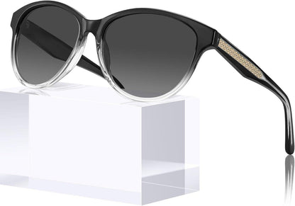 Polarisierte Damen Sonnenbrille UV400 Vintage Design Blumenmuster