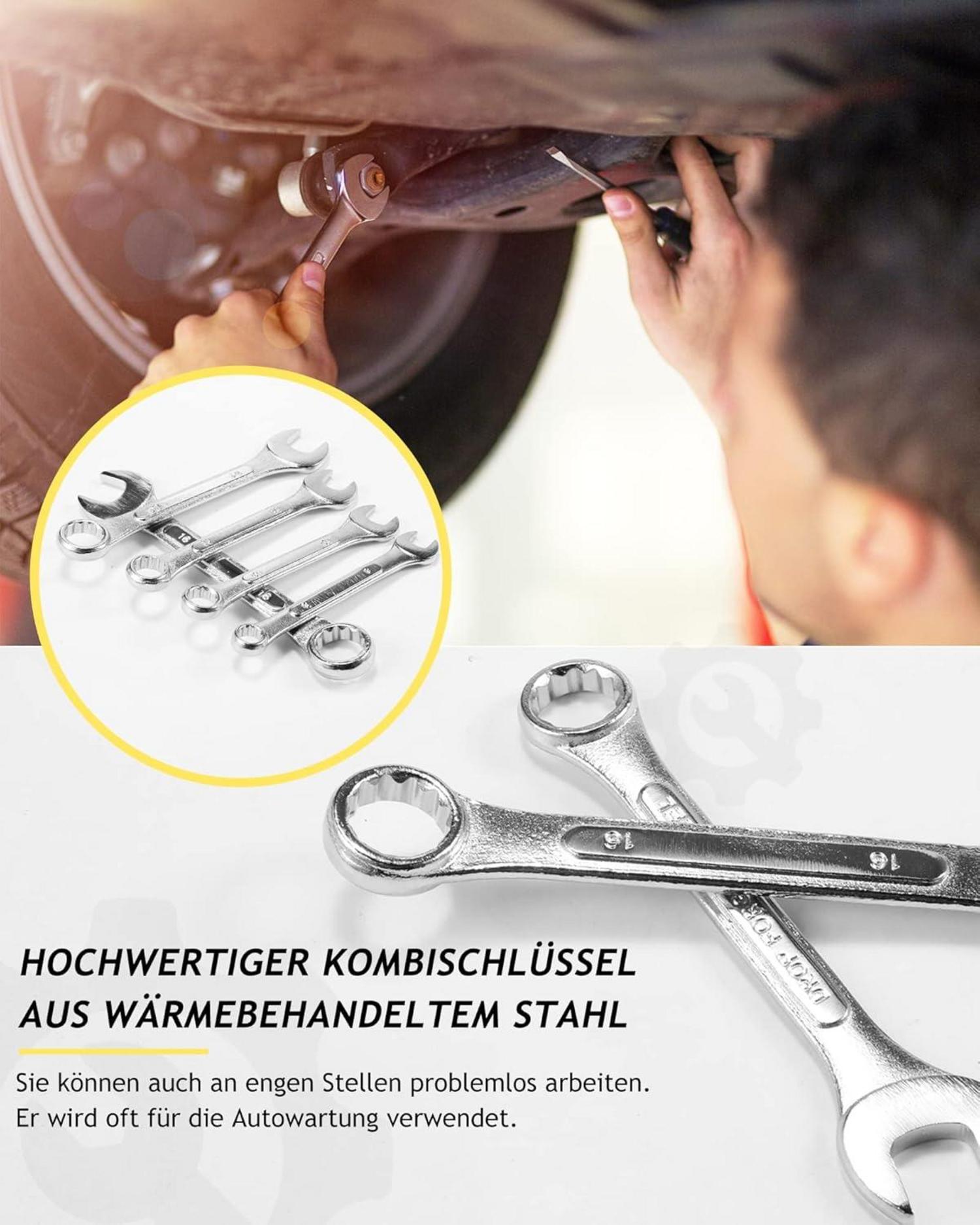 Werkzeugkoffer Gefüllt 140tlg Haushalt Garage Auto DIY Werkzeugset