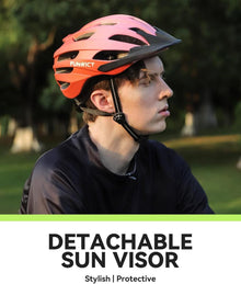 Leichter Fahrradhelm Damen Herren Schwarz Matt, Verstellbar