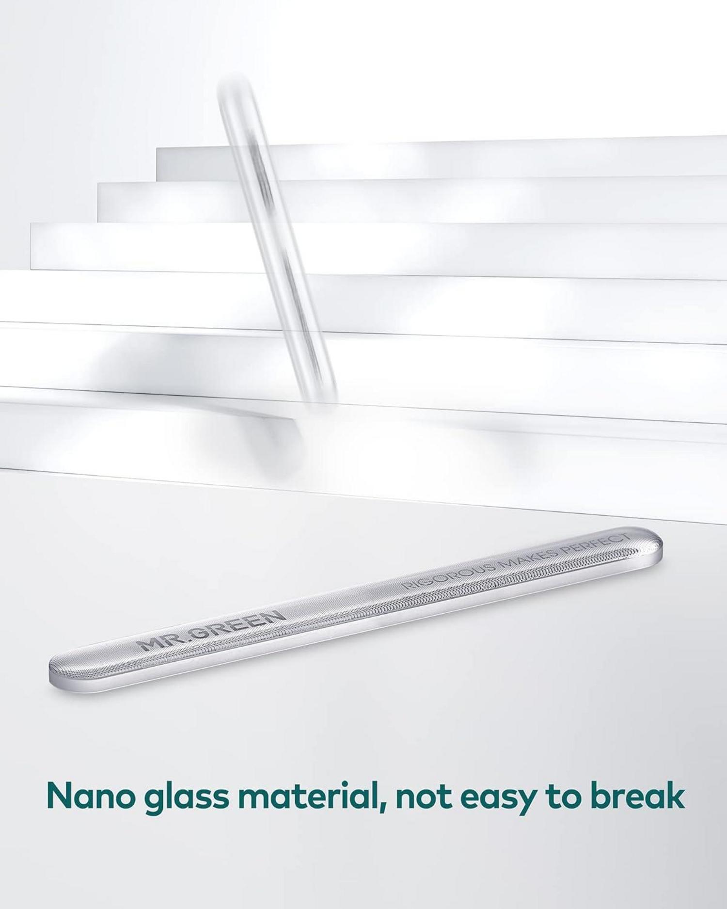 Glas Nagelfeile Nano Bilateral Naturnägel Polierfeile Baby Waschbar
