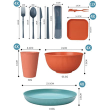 48-teiliges Unzerbrechliches Geschirr Set für 4 Personen