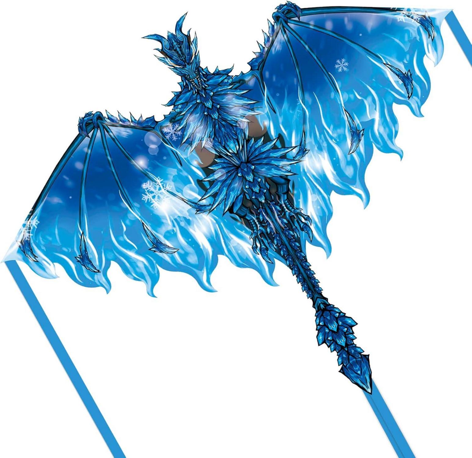 Drachen für Kinder und Erwachsene, leicht zu fliegender Drachen - Blau