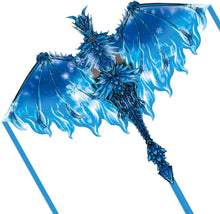 Drachen für Kinder und Erwachsene, leicht zu fliegender Drachen - Blau