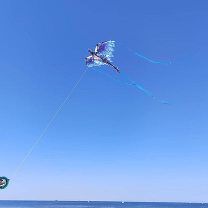 Simxkai Drachen für Kinder und Erwachsene zum Fliegen, blau