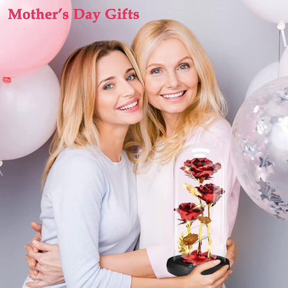 Ewige Rose Glas LED Muttertag Geschenk Frau Freundin Gibt es schon ewige