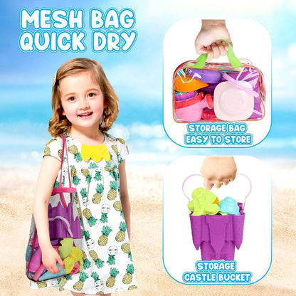 Eis Sandspielzeug Set 48 Stück für Kinder 3-7J Strand Spiel