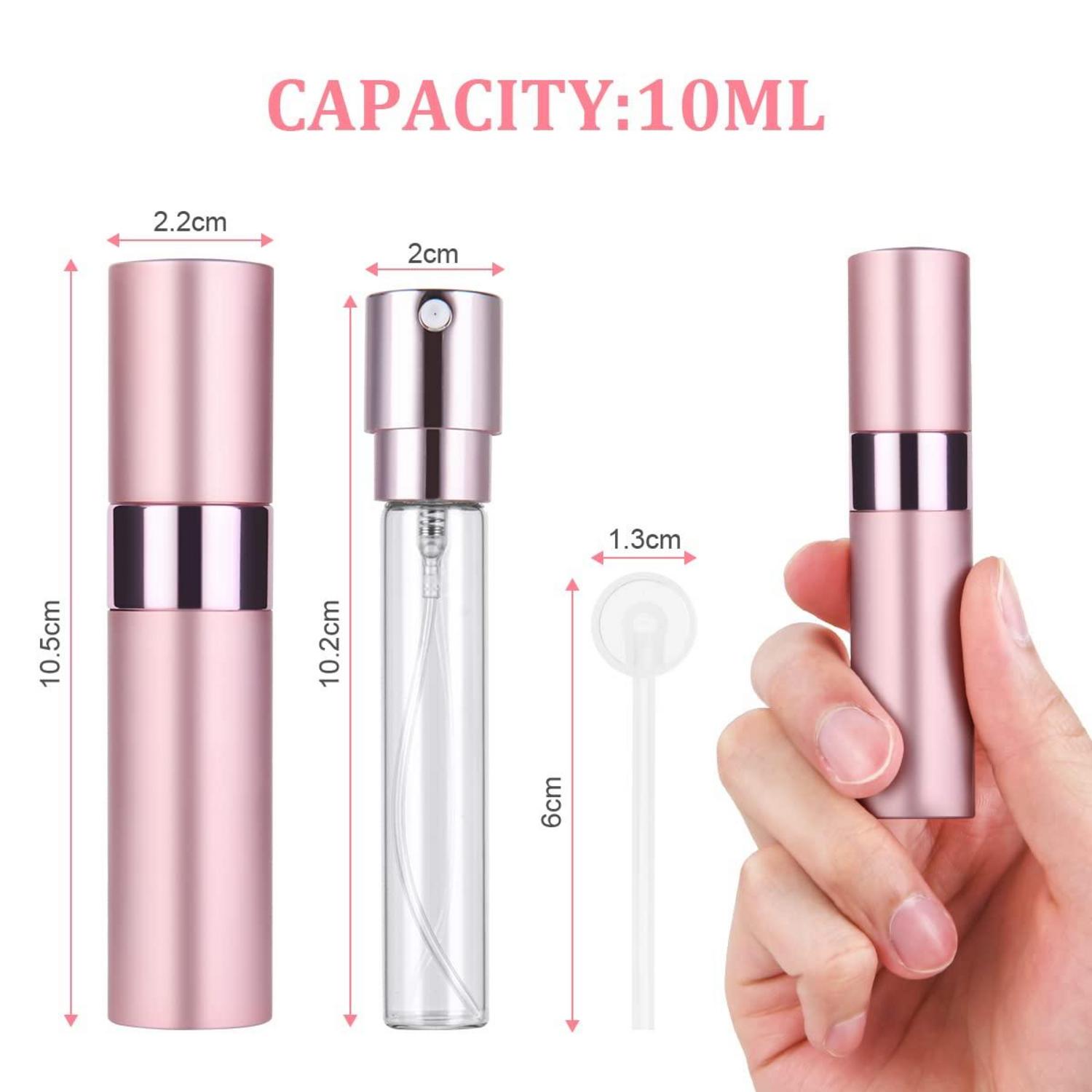 Mini Parfümzerstäuber Taschenzerstäuber 3 Stück 10 ml Glas