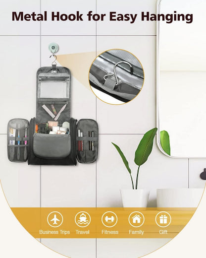 Kulturbeutel Make-up-Tasche für Damen und Herren - Reise Organizer mit Haken