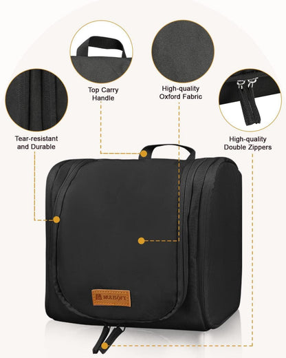 Kulturbeutel Make-up-Tasche für Damen und Herren - Reise Organizer mit Haken