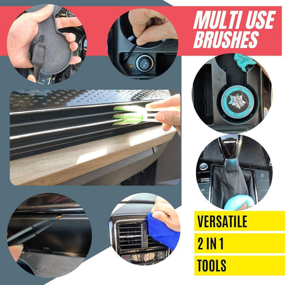 ToysButty Auto Innenraum Reiniger Gel Kit 2 Reinigungsknete Duft Bürsten Pc