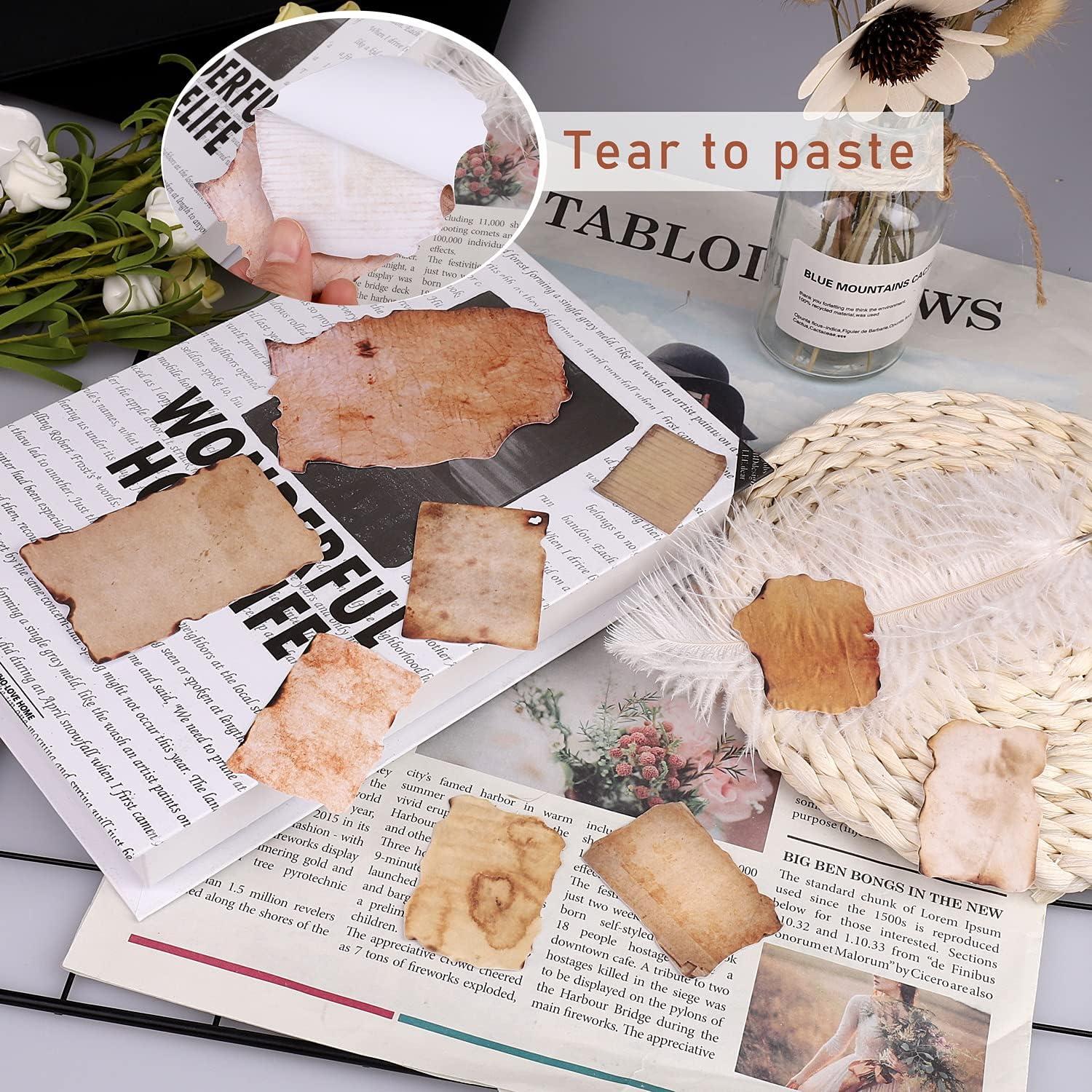 90 Vintage Scrapbooking Sticker Designpapier Tagebuch Zubehör