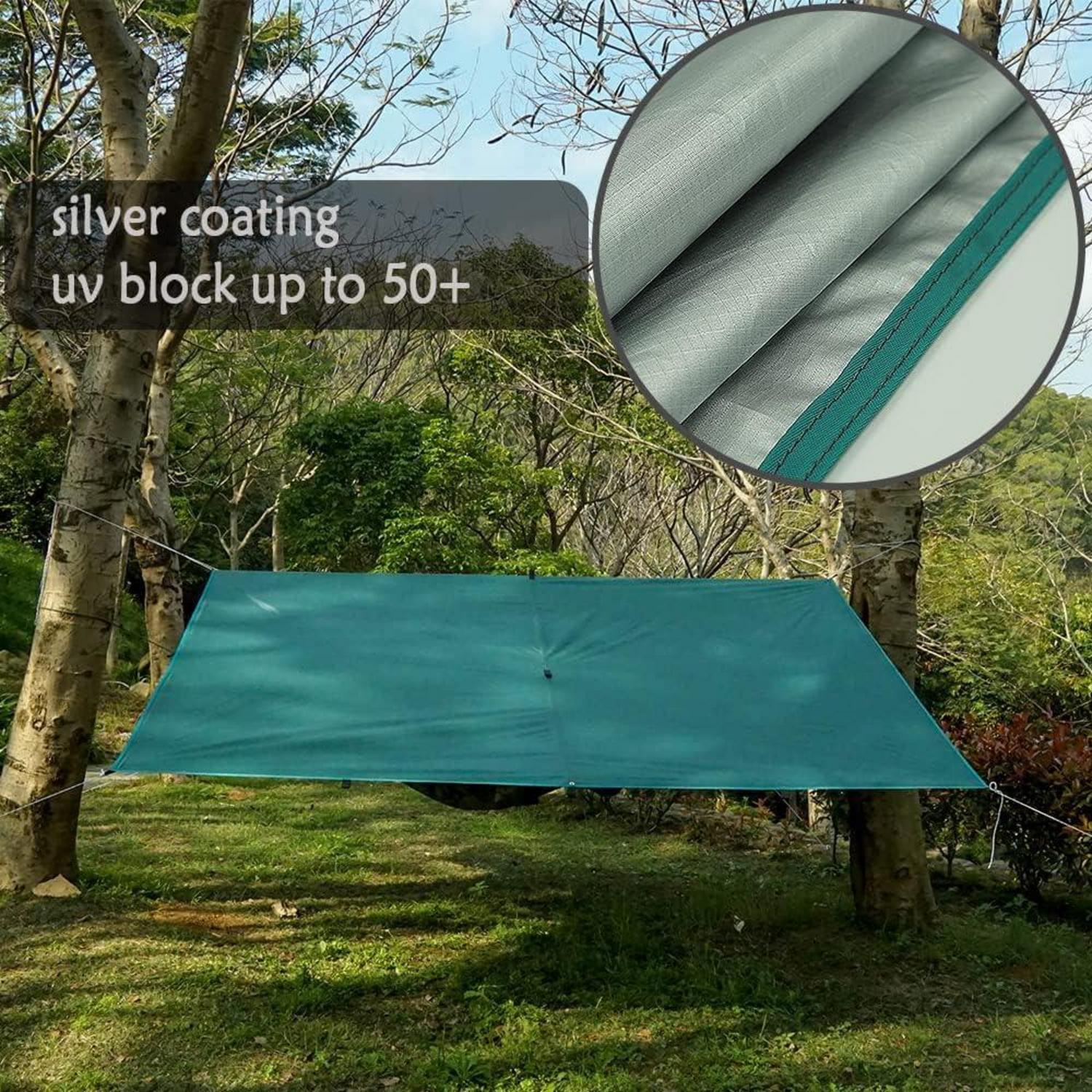 Ultraleichtes Tarp 3x4 Wasserdicht Zeltplane mit ösen Sonnensegel