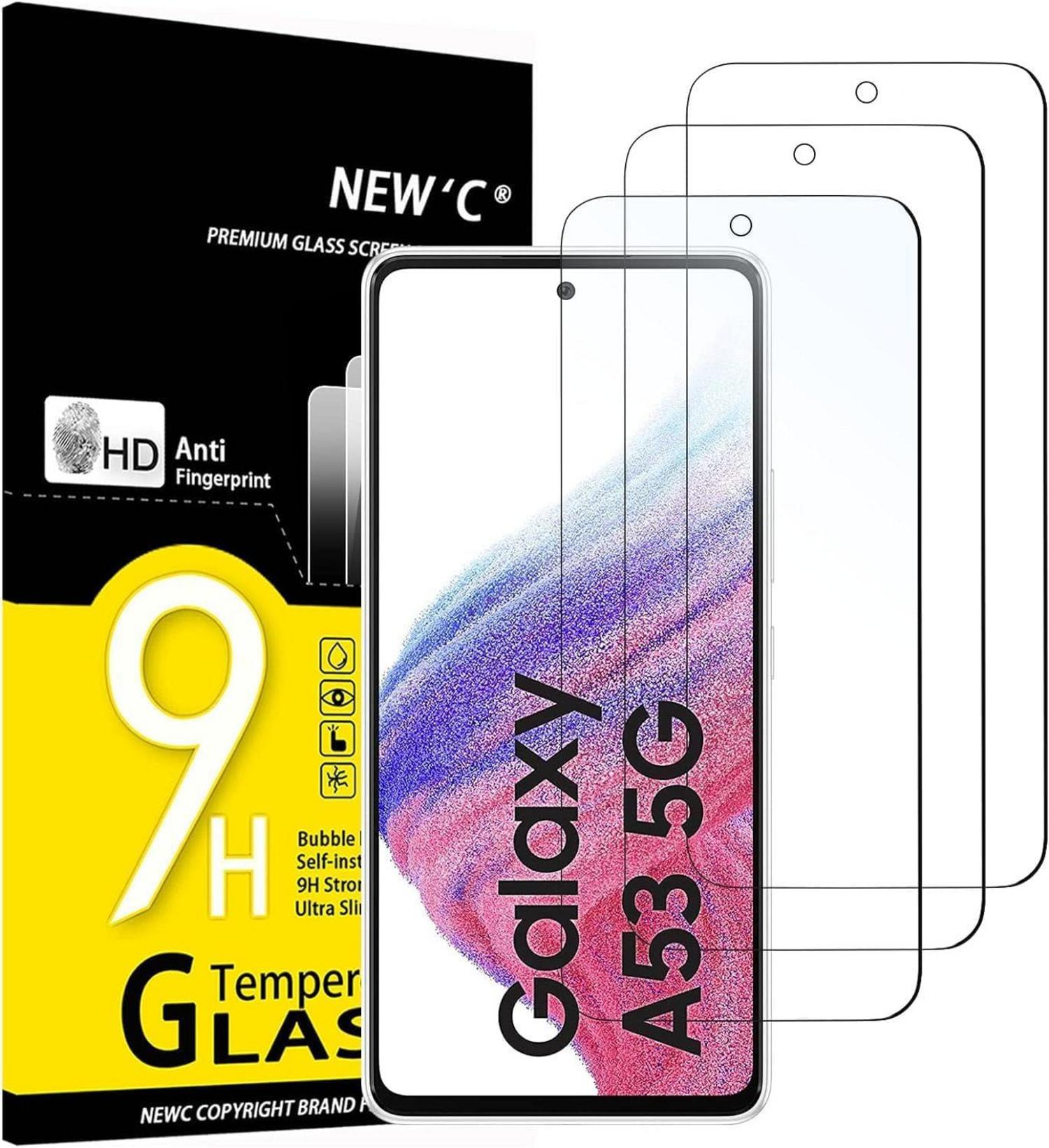 Panzer Schutz Glas für Samsung Galaxy A53 5G 3er Set