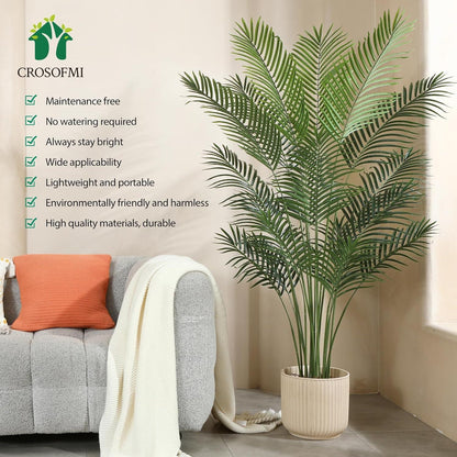 Kunstpflanze groß 170cm Palme Plastik Fake Plant Deko Home Office (1
