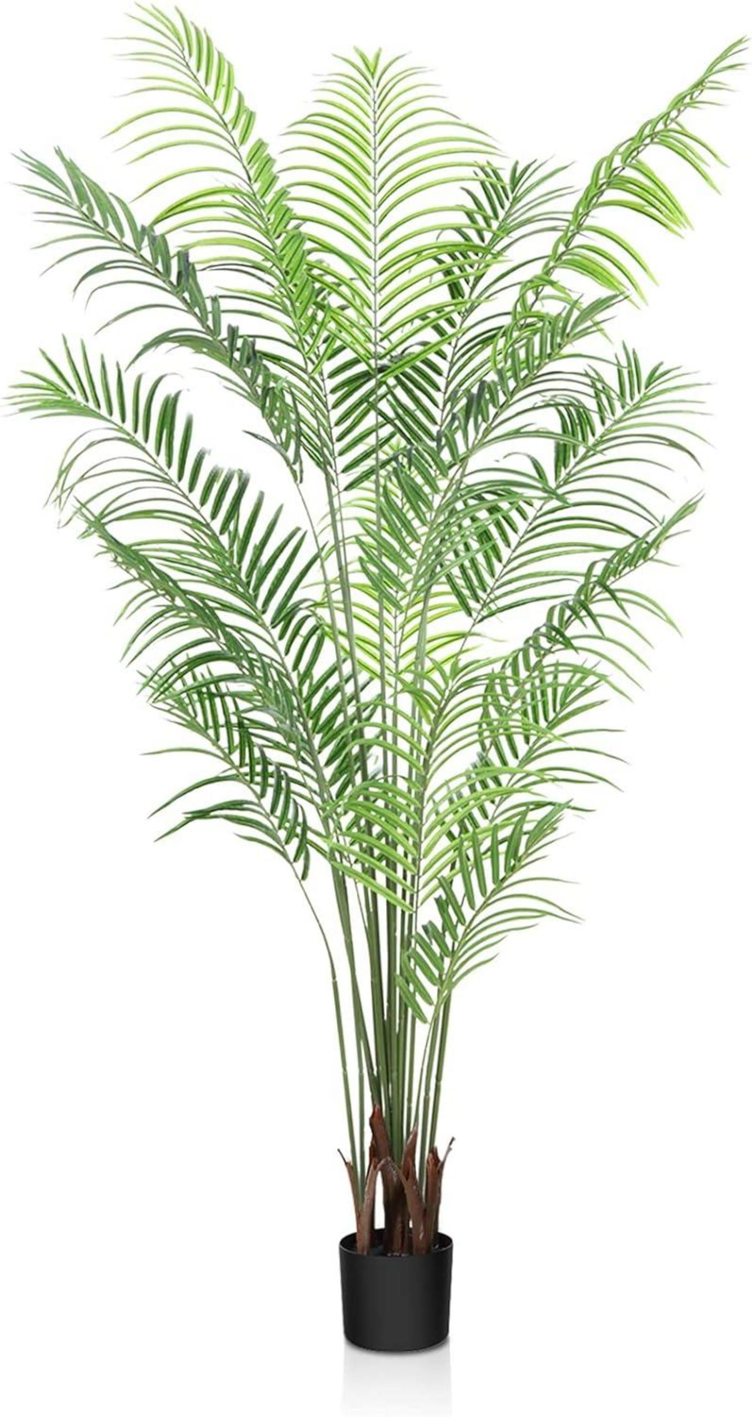 Kunstpflanze 190cm im Topf Plastik Palme Fake Plant deko