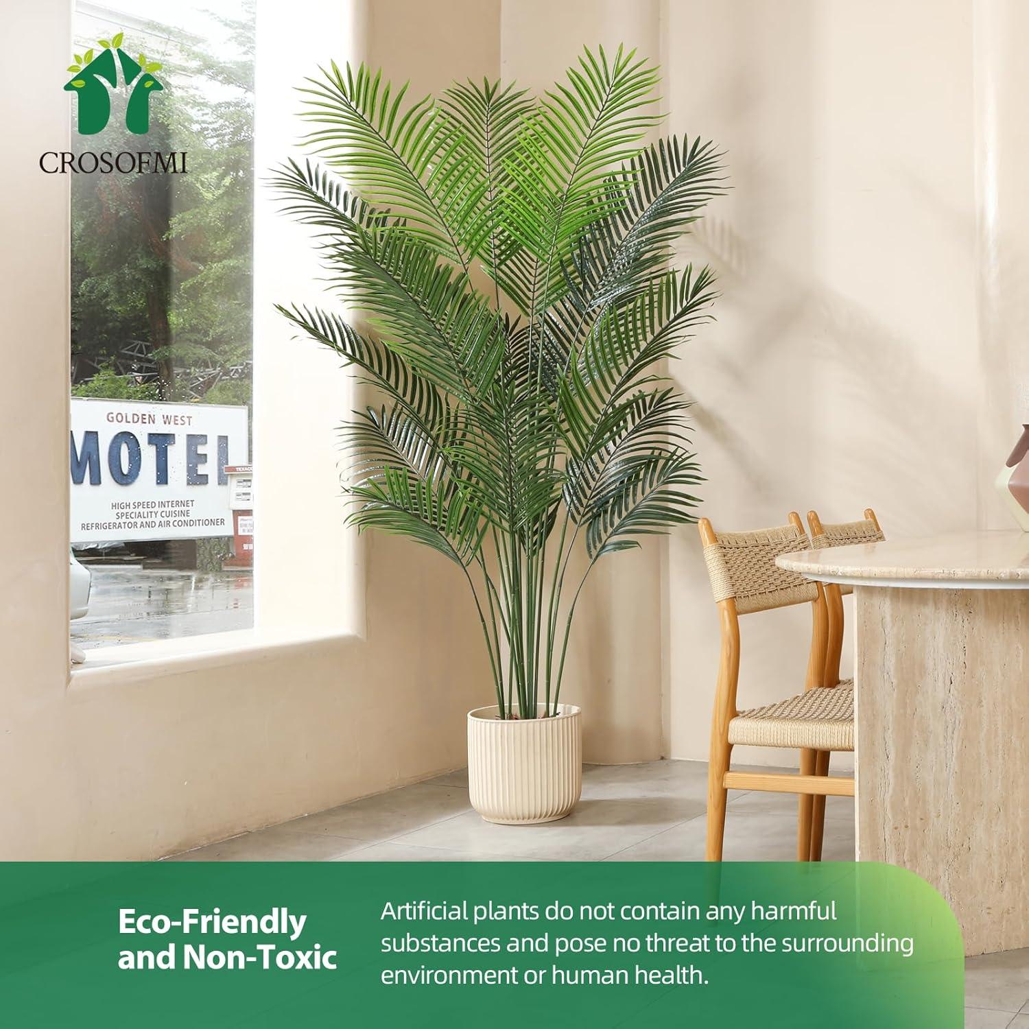 Kunstpflanze 190cm im Topf Plastik Palme Fake Plant deko