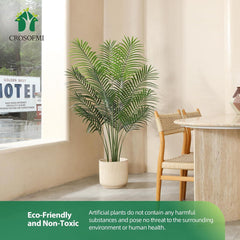 Künstliche Palme groß 130cm Kunstpflanze Plastik Palme Fake Plant