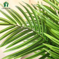 Künstliche Palme 170cm groß im Topf, Kunstpflanze Plastik Palmen Fake Plant Wohnzimmer Büro Dekoration (2er