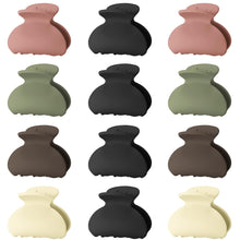 12er Set Kleine Haarklammern 4cm Mini Haarkrallen Hair Clips - Matt