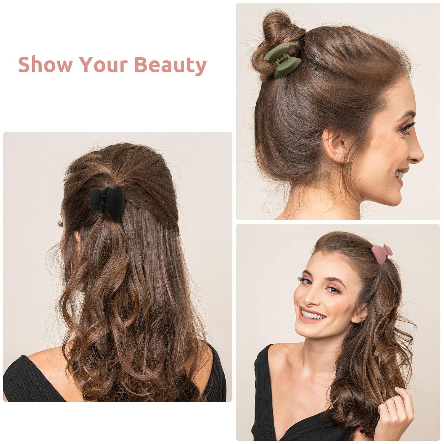 Mini Haarklammern Set 12 Stück für Frauen Mädchen Kinder dünnes dickes Haar