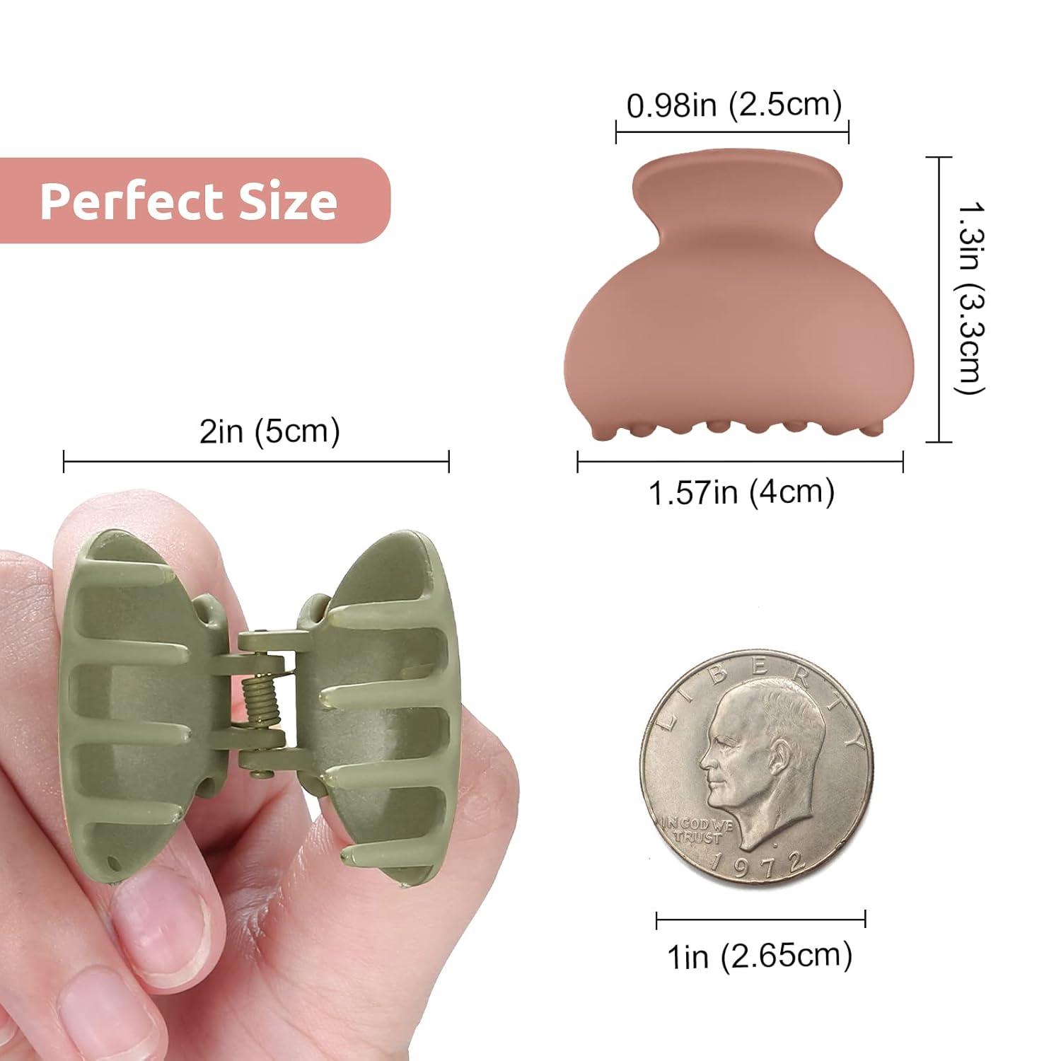 12er Set Haarklammern Mini Haarspangen 4cm Hair Clips für Frauen