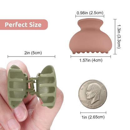 12er Set Haarklammern Mini Haarspangen 4cm Hair Clips für Frauen