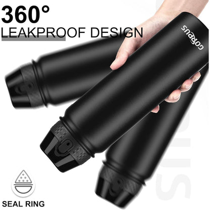 1L Doppelschicht Edelstahl Thermosflasche mit