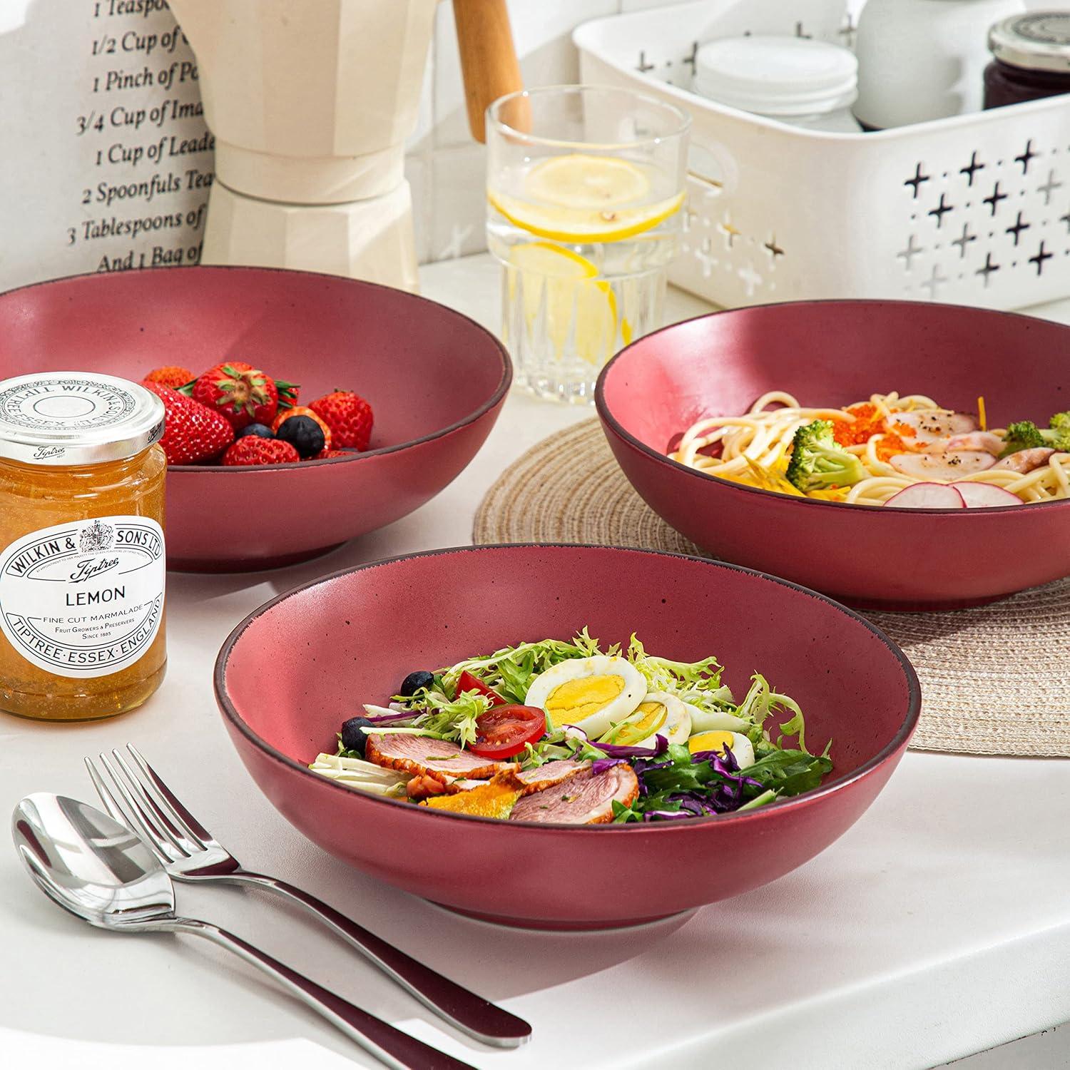 Suppenteller Set Moda Steingut Pastateller Nudelschalen