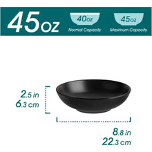 4er Set vancasso MODA Suppenteller Steingut | Nudelschalen