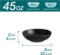 4er Set vancasso MODA Suppenteller Steingut | Nudelschalen