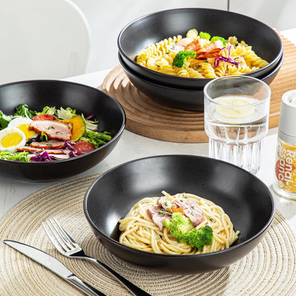 vancasso MODA Suppenteller Steingut 4er Set Pasta Salat Schalen