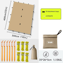Ultraleichtes Tarp 3x4 Wasserdichte Zeltplane mit Ösen