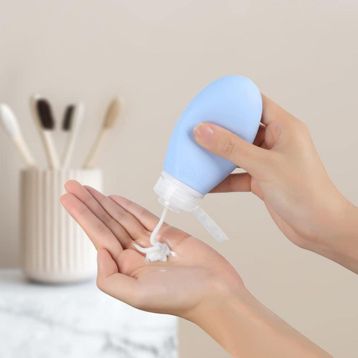 100ml Reiseflaschen Set 3er-Pack – Auslaufsicher & TSA-geprüft