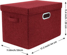 TYEERS Aufbewahrungsbox mit Deckel 35L, Große Faltbare