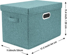 Aufbewahrungsbox mit Deckel Groß Stoff Faltbar 35L 5er Set
