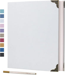 Fotoalbum Selbstklebend Hardcover Scrapbooking DIY Kit 40 Seiten Ringe