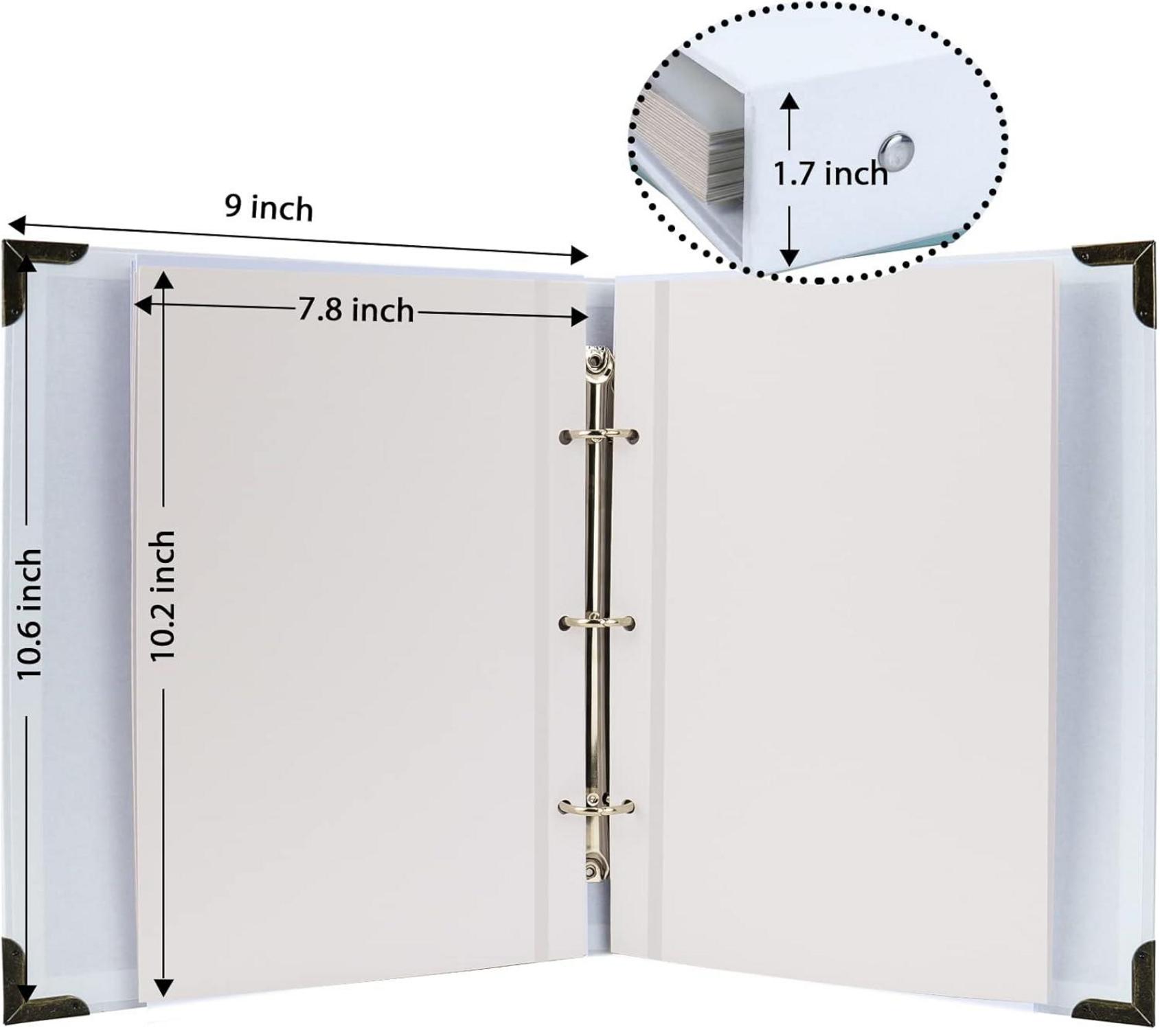 Fotoalbum Selbstklebend 40 Seiten Hardcover DIY Scrapbooking Kit