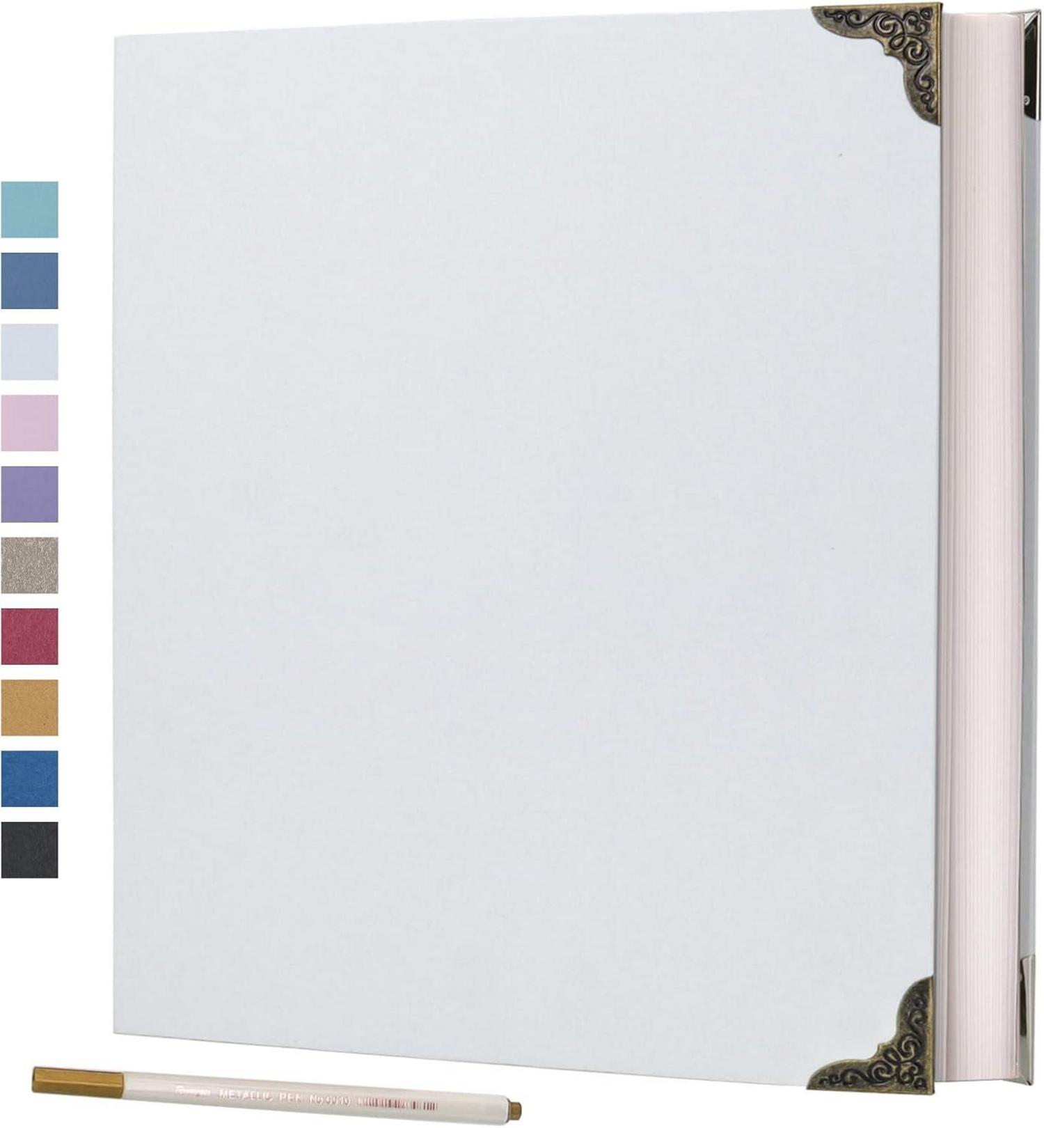 Fotoalbum Selbstklebend 40 Seiten Hardcover Scrapbooking Kit Scrapbook