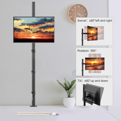 Monitorhalterung 120 cm Stange voll verstellbarer Arm für 13-32 Zoll