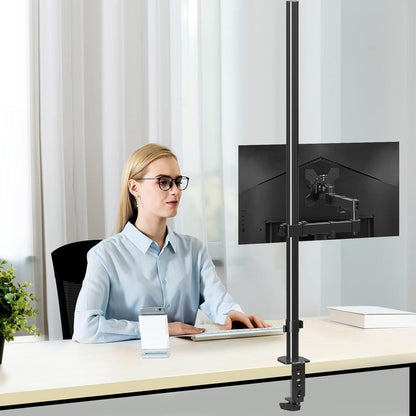 Monitorhalterung 120 cm Stange voll verstellbar für 10 kg Bildschirm 13-32 Zoll VESA 75/100