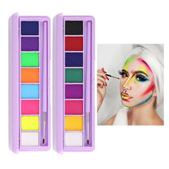 8-Farben Gesichts- und Körperfarben-Set für Halloween & Party