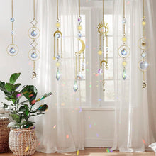 7er Set Sonnenfänger Kristall Suncatcher Mond Stern Regenbogen Fenster Deko