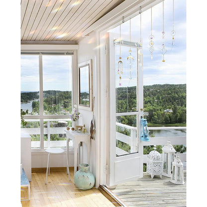 Kristall Sonnenfänger Set 6 Sonne Mond Sterne Fenster Deko