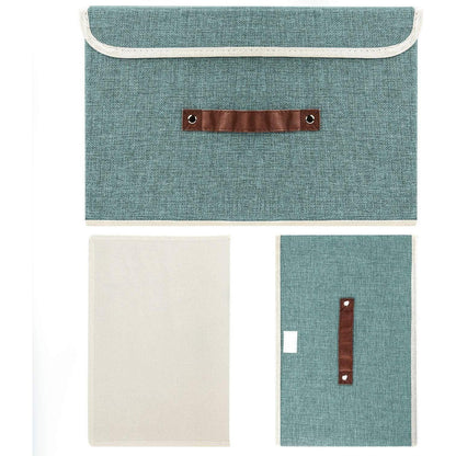Faltbare Aufbewahrungsbox mit Deckel, 5er Set, Aqua Deep